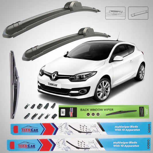 Ștergătoare Renault Megane III Coupé 3 Uși Facelift (2012–2016) TeamCar® – Set Complet