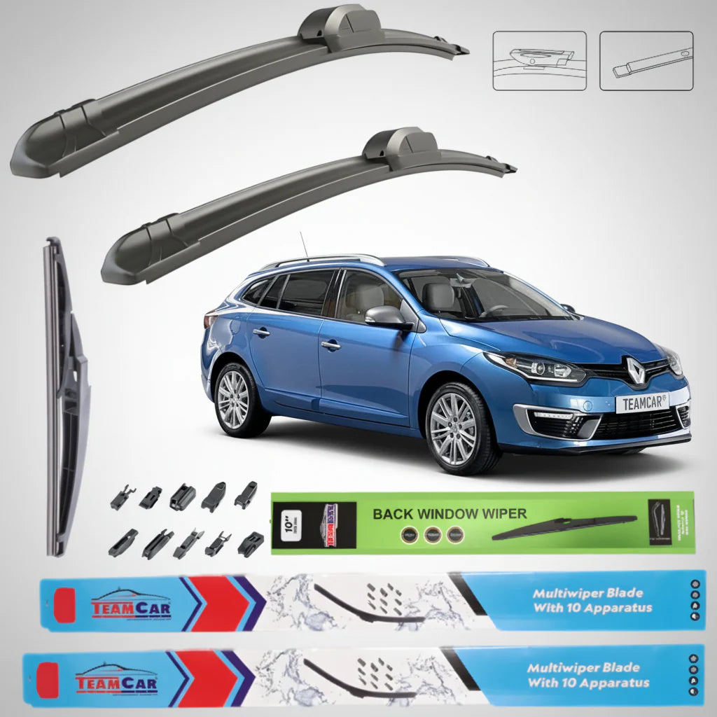 Ștergătoare Renault Megane III Estate Facelift (2014–2016) TeamCar® – Set Complet