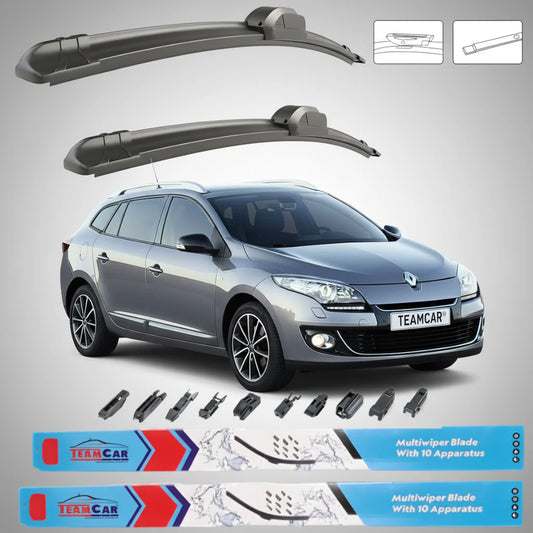Ștergătoare Renault Megane III Grandtour Facelift (2012–2014) TeamCar® – Set față