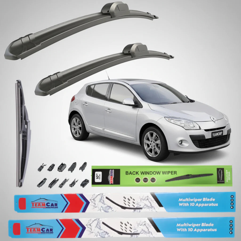 Ștergătoare Renault Megane III Hatchback (2008–2012) TeamCar® – Set Complet