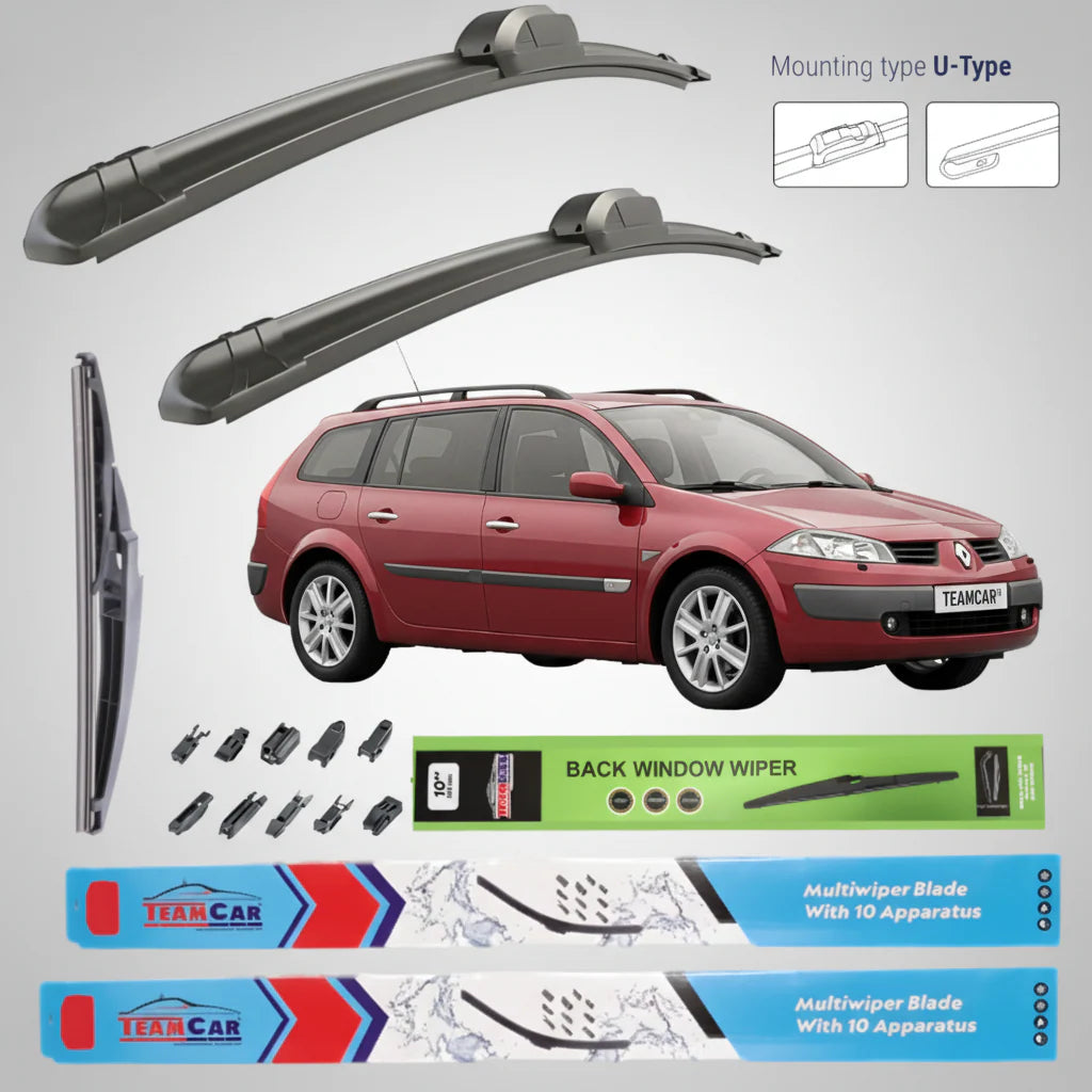 Ștergătoare Renault Megane II Estate (2003–2006) TeamCar® – Set Complet