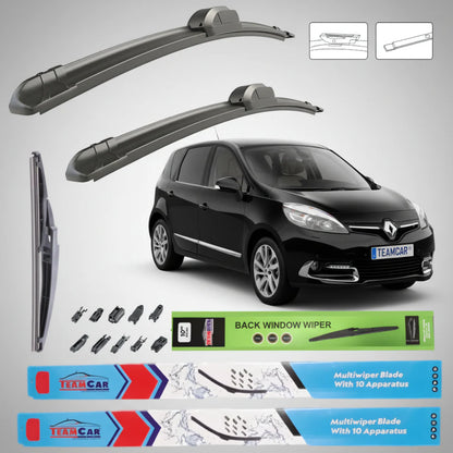 Ștergătoare Renault Scenic III Facelift (2012–2016) TeamCar® – Set Complet