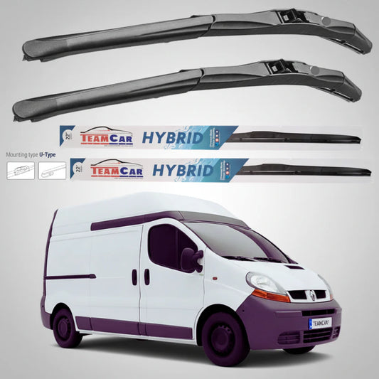 Ștergătoare Renault Trafic II FL Van L1H2 (2001–2006) Hibrid | Set față – TeamCar®
