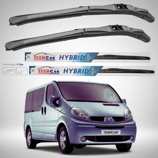Ștergătoare Renault Trafic II JL Bus L1H1 (2006–2014) Hibrid | Set față – TeamCar®