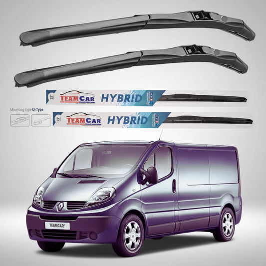 Ștergătoare Renault Trafic II FL Van L1H1 (2006–2014) Hibrid | Set față – TeamCar®