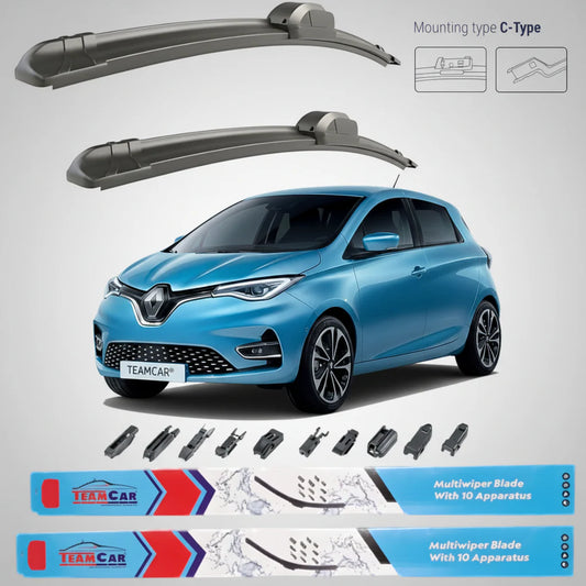 Ștergătoare Renault Zoe (2012–2019) TeamCar® – Set față