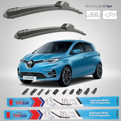 Ștergătoare Renault Zoe Facelift (2019–2024) TeamCar® – Set față
