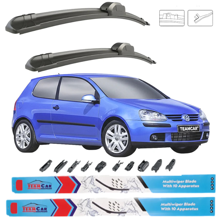 Ștergătoare Volkswagen Golf V 1K1 3 Uși (2003–2005) Flat | Set față – TeamCar®