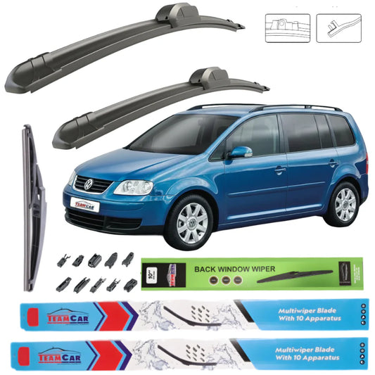 Ștergătoare Volkswagen Touran I (2003–2006) Flat | Set Complet Sistem Paralel – TeamCar®
