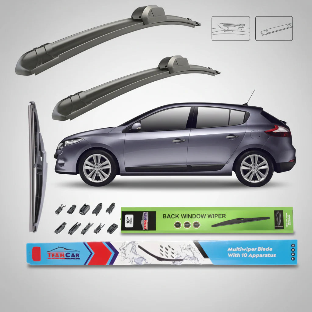 Ștergătoare Renault Megane III (2008–2016) TeamCar® – Set Complet