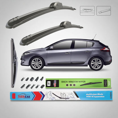 Ștergătoare Renault Megane III (2008–2016) TeamCar® – Set Complet