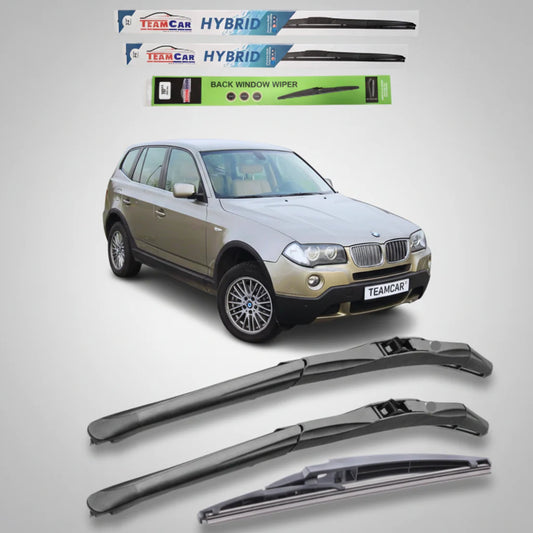 Ștergătoare BMW X3 E83 (2003–2006) Pre-Facelift Hibrid | Set Complet – TeamCar®