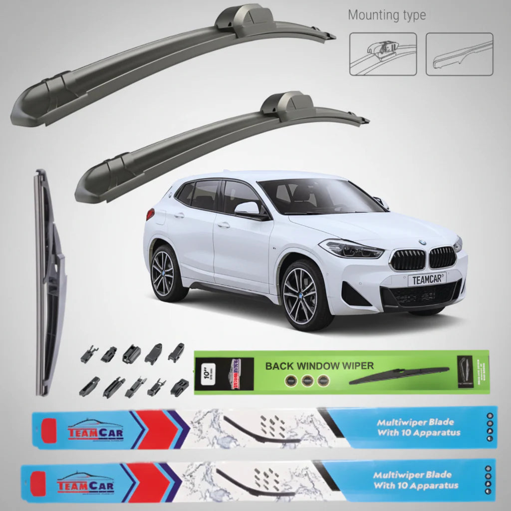 Ștergătoare BMW X2 F39 Facelift (2020–2023) Flat | Set Complet – TeamCar®