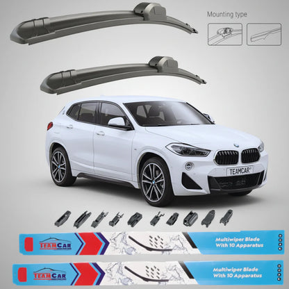 Ștergătoare BMW X2 F39 Facelift (2020–2023) Flat | Set Față – TeamCar®
