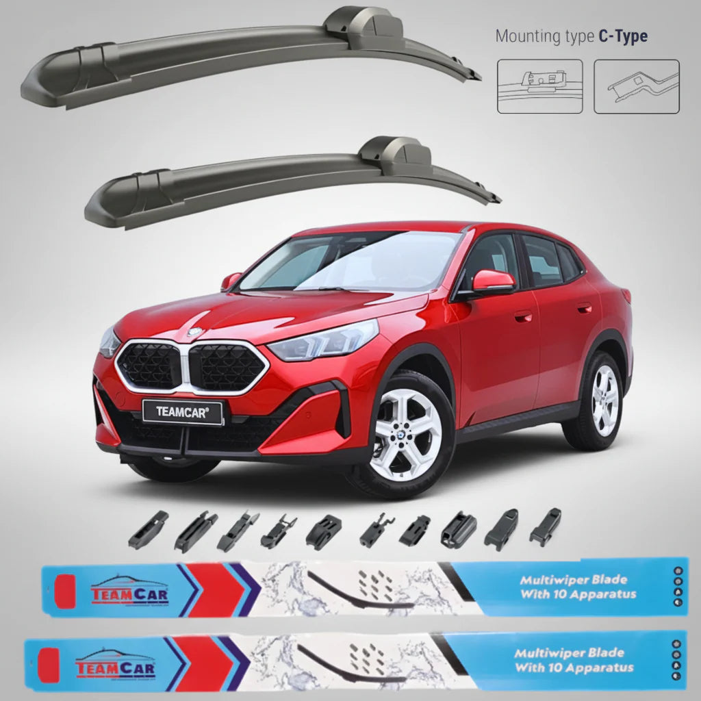 Ștergătoare BMW X2 U10 (2023–2026) Flat | Set Față – TeamCar®