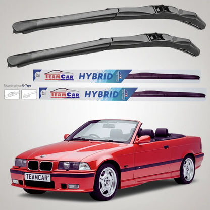 Ștergătoare BMW Seria 3 E36 Cabrio (1993–1999) Hibrid | Set Față – TeamCar®