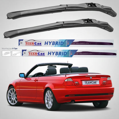 Ștergătoare BMW Seria 3 E46 Cabrio (1999–2006) Hibrid | Set Față – TeamCar®