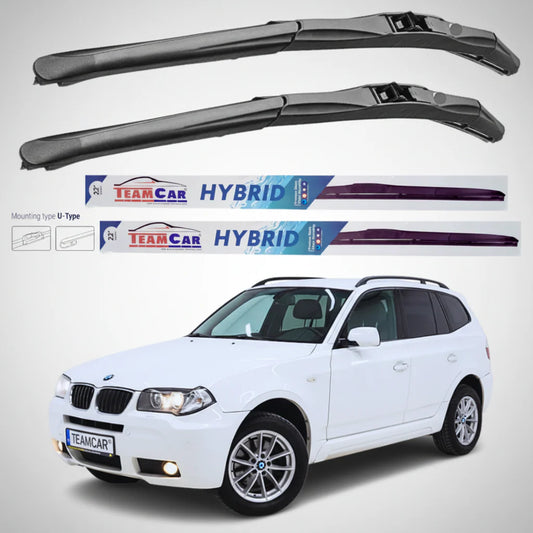 Ștergătoare BMW X3 E83 (2006–2010) Facelift Hibrid | Set Față – TeamCar®