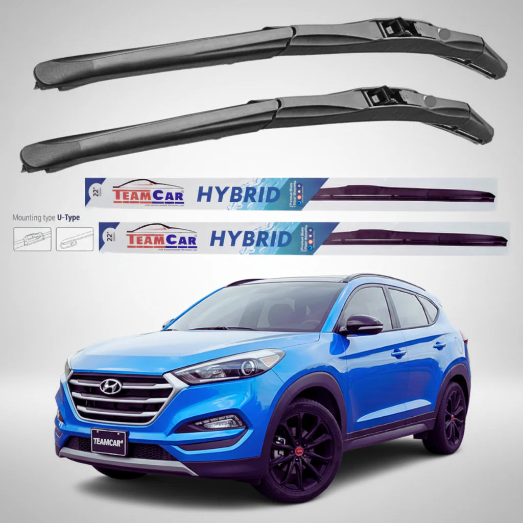 Ștergătoare Hyundai Tucson III (TL) (2015–2018) Hibrid | Set Față – TeamCar®