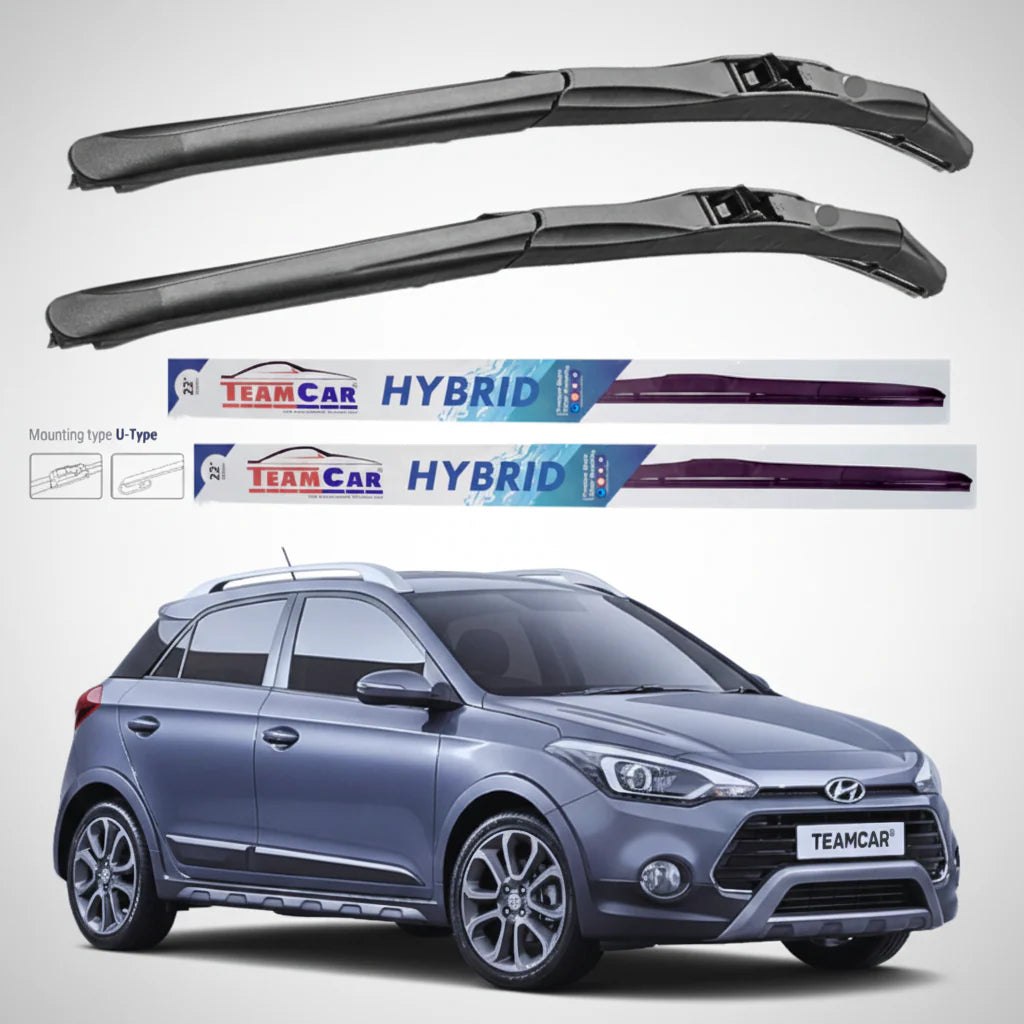 Ștergătoare Hyundai i20 Active (2016–2018) Hibrid | Set Față – TeamCar®