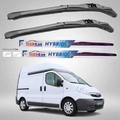 Ștergătoare Opel Vivaro Van L1H2 (2006–2014) Hibrid | Set față – TeamCar®