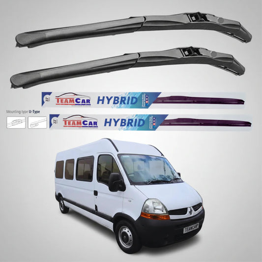 Ștergătoare Renault Master Bus L3H2 (2006–2010) Hibrid | Set față – TeamCar®