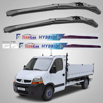Ștergătoare Renault Master Cabină L3 (2006–2010) Hibrid | Set față – TeamCar®