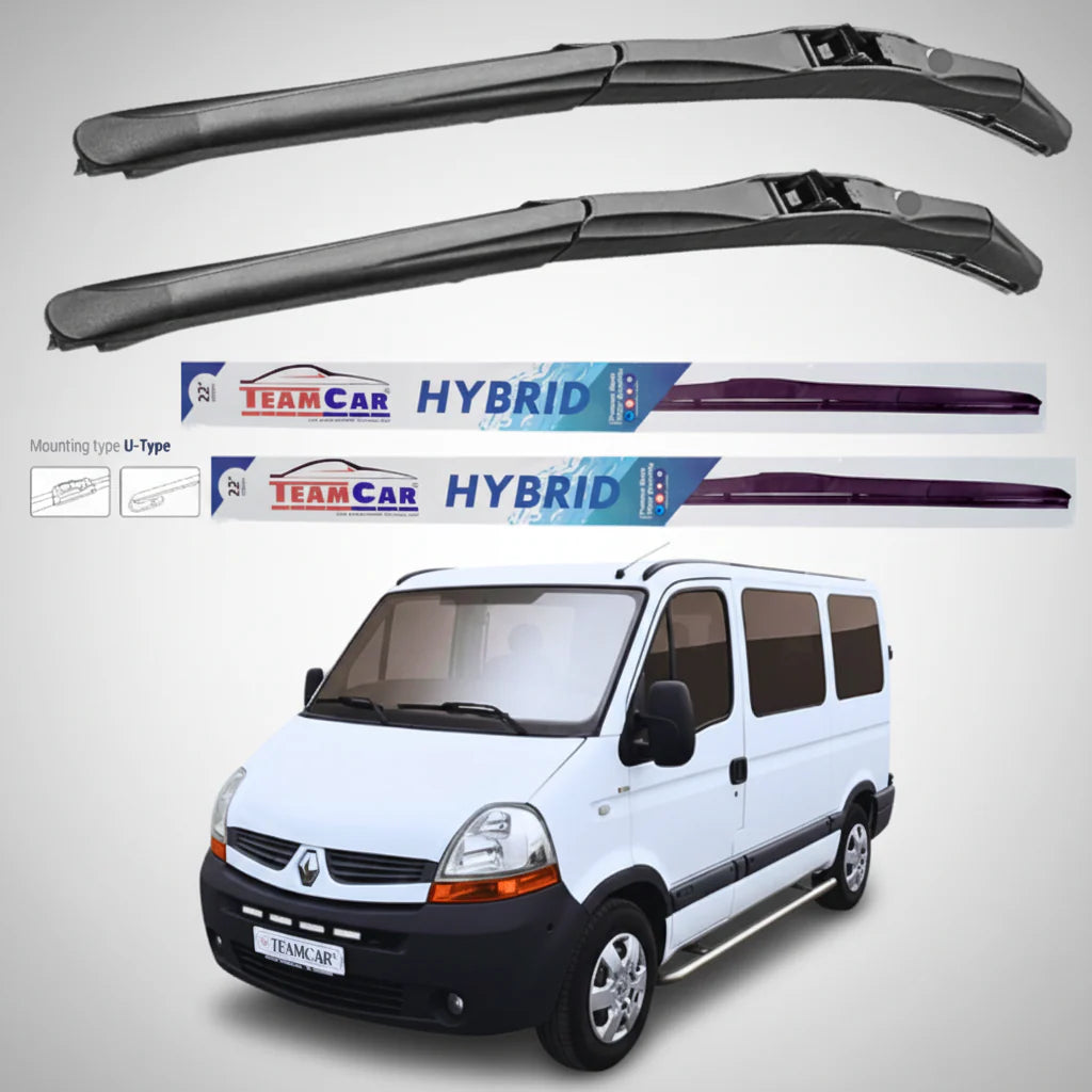 Ștergătoare Renault Master Combi L1H1 (2006–2010) Hibrid | Set față – TeamCar®