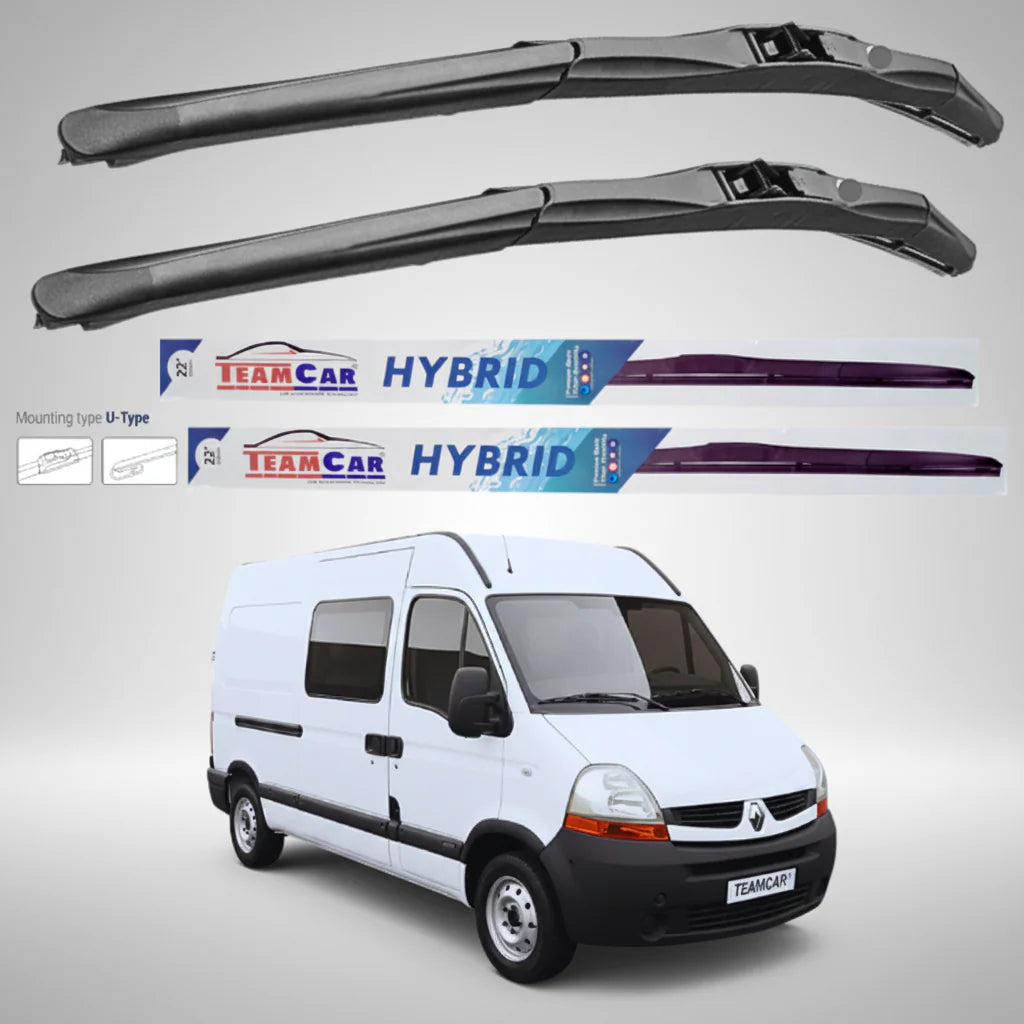Ștergătoare Renault Master Combi L2H2 (2006–2010) Hibrid | Set față – TeamCar®