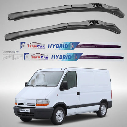 Ștergătoare Renault Master Furgon L1H1 (1997–2003) Hibrid | Set față – TeamCar®