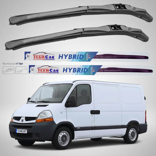 Ștergătoare Renault Master Furgon L1H1 (2006–2010) Hibrid | Set față – TeamCar®