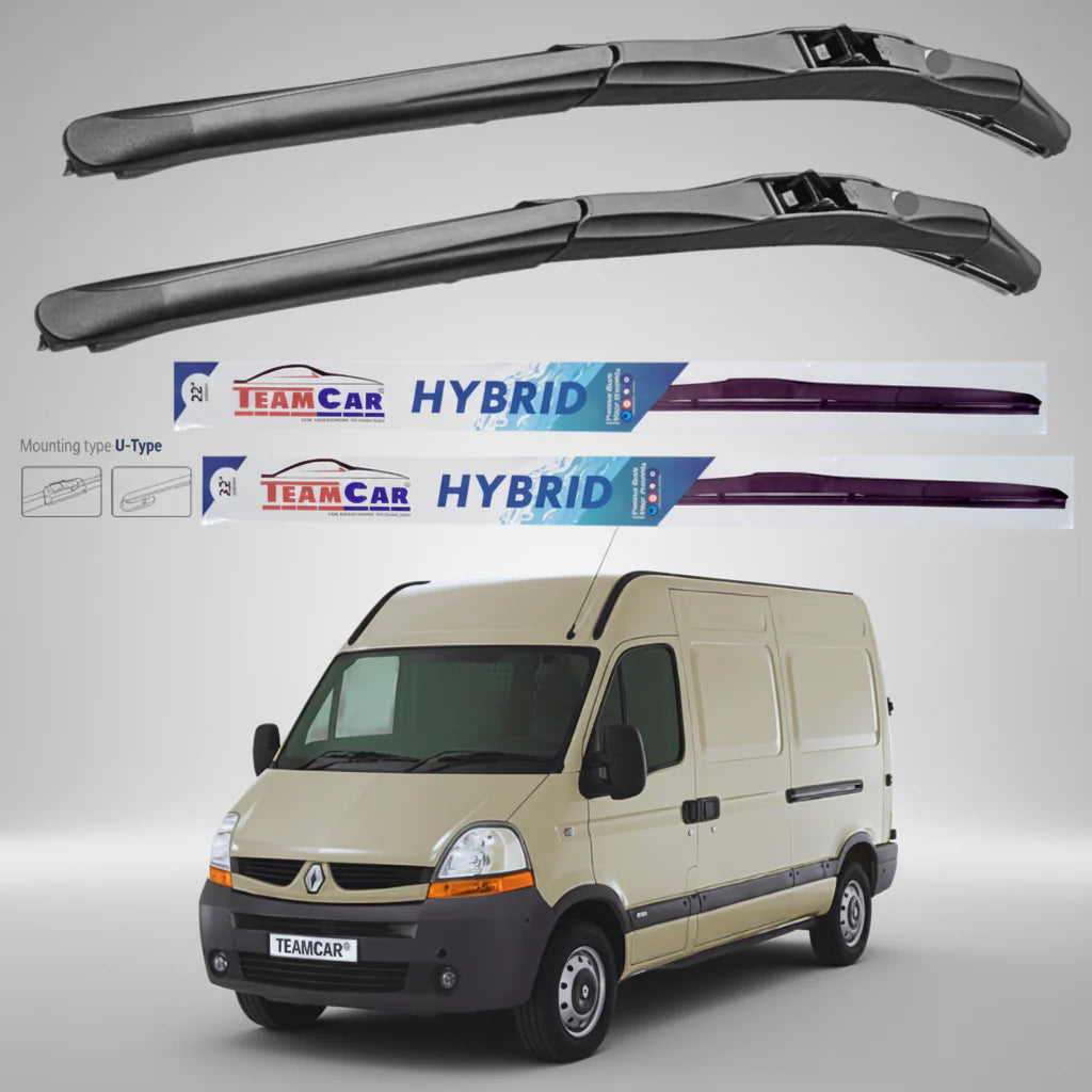 Ștergătoare Renault Master Furgon L1H2 (2006–2010) Hibrid | Set față – TeamCar®