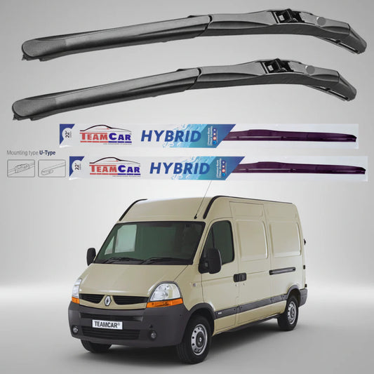 Ștergătoare Renault Master Furgon L1H2 (2006–2010) Hibrid | Set față – TeamCar®