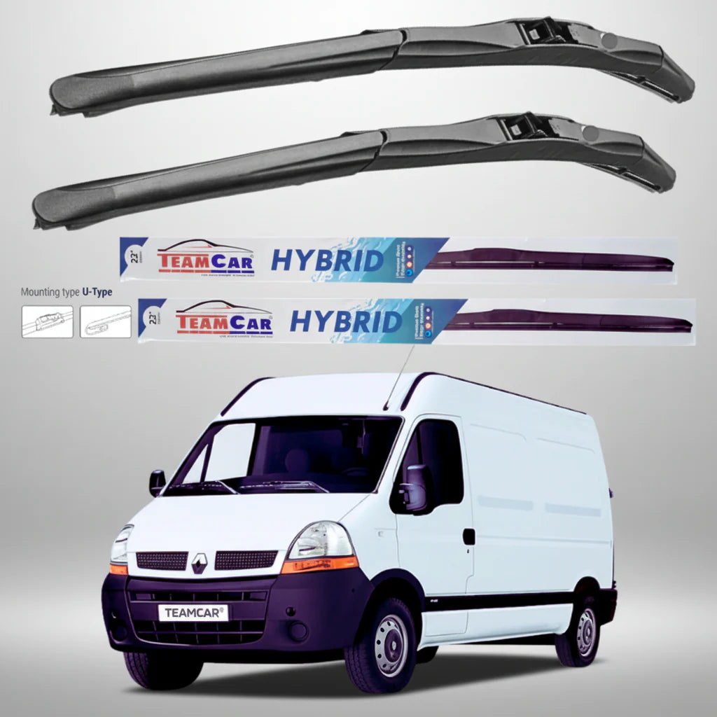 Ștergătoare Renault Master Furgon L2H2 (2006–2010) Hibrid | Set față – TeamCar®
