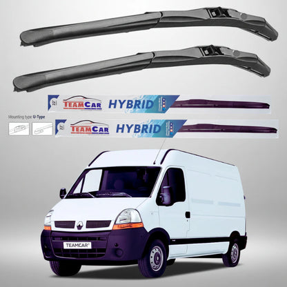 Ștergătoare Renault Master Furgon L2H2 (2006–2010) Hibrid | Set față – TeamCar®