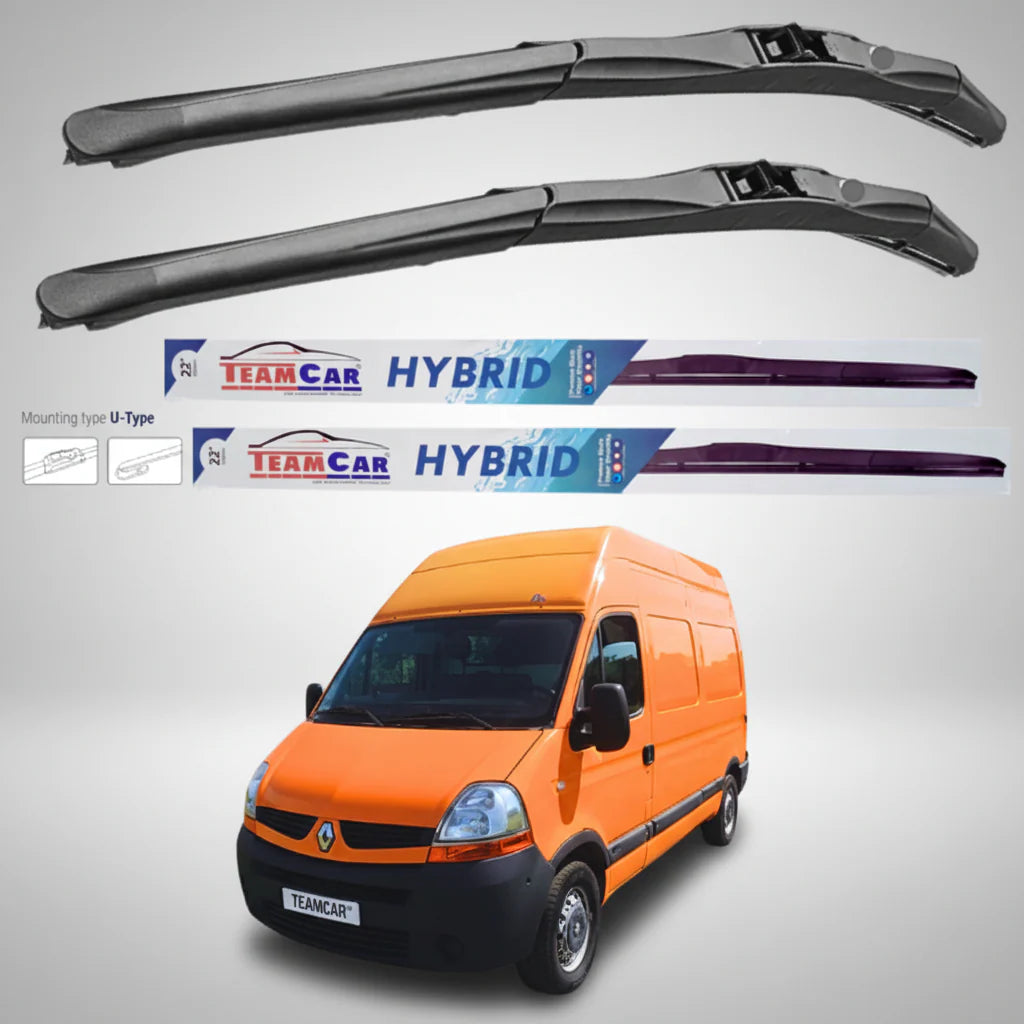 Ștergătoare Renault Master Furgon L2H3 (2006–2010) Hibrid | Set față – TeamCar®