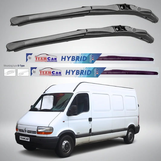 Ștergătoare Renault Master Furgon L3H2 (1997–2003) Hibrid | Set față – TeamCar®