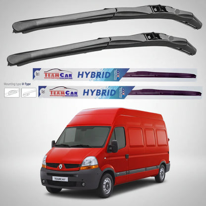 Ștergătoare Renault Master Furgon L3H3 (2003–2006) Hibrid | Set față – TeamCar®
