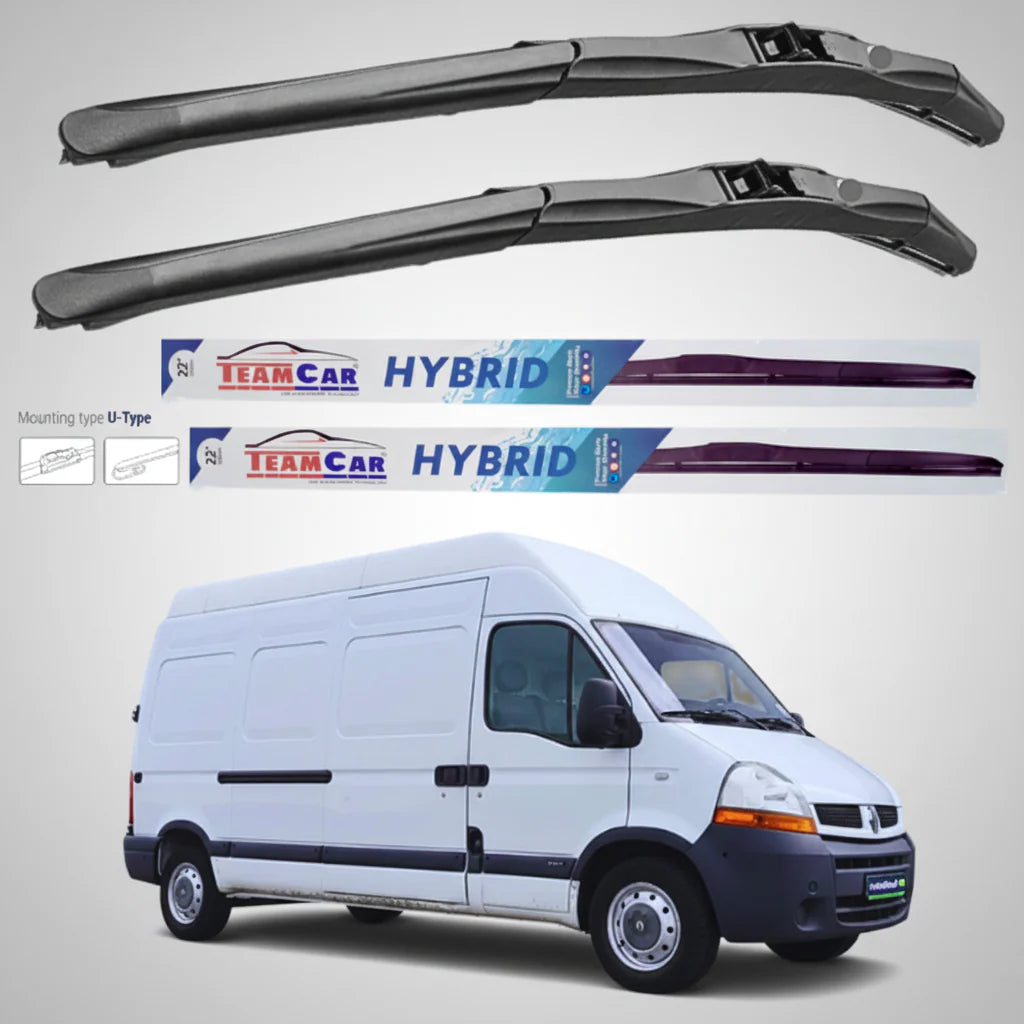 Ștergătoare Renault Master Furgon L3H3 (2006–2010) Hibrid | Set față – TeamCar®