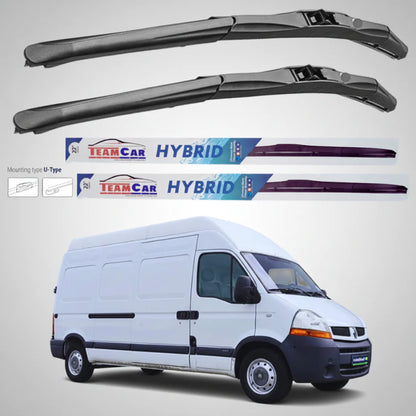 Ștergătoare Renault Master Furgon L3H3 (2006–2010) Hibrid | Set față – TeamCar®