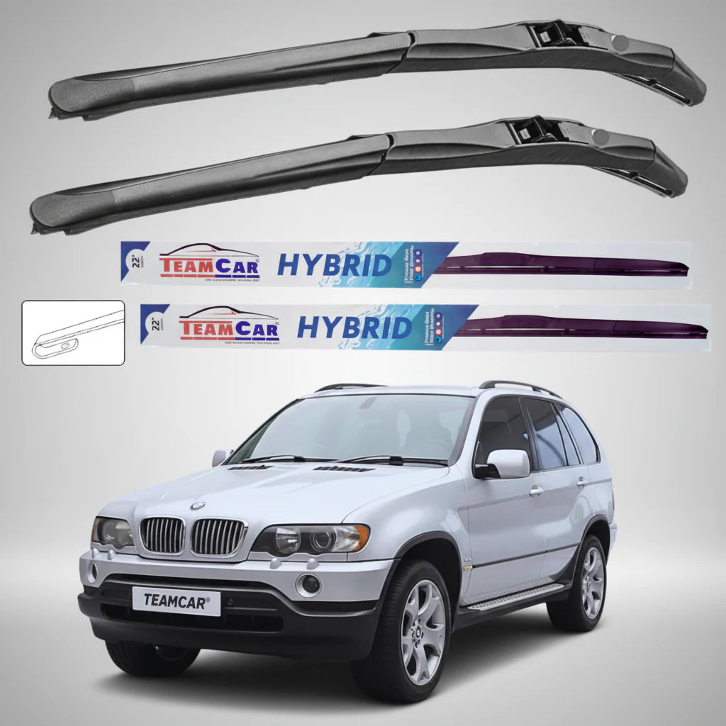 Ștergătoare BMW X5 E53 (1999–2002) Hibrid | Set Față – TeamCar®