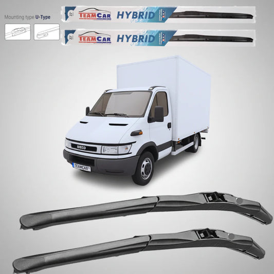 Ștergătoare IVECO Daily MK3 Furgon (1999–2004) Hibrid | Set față – TeamCar®
