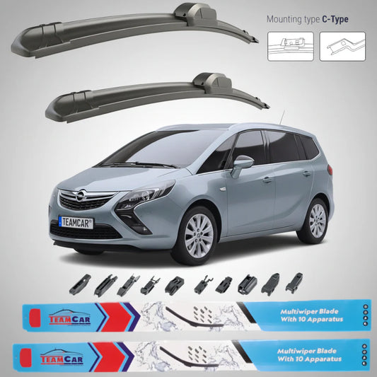 Ștergătoare Opel Zafira Tourer (2011–2016) Flat | Set Față – TeamCar®