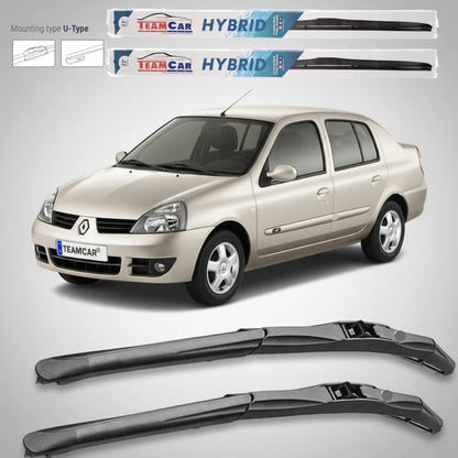 Ștergătoare Renault Clio II Symbol (2002–2006) TeamCar® – Hibrid | Set față