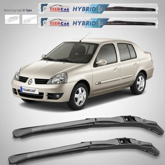 Ștergătoare Renault Clio II Symbol (2002–2006) TeamCar® – Hibrid | Set față