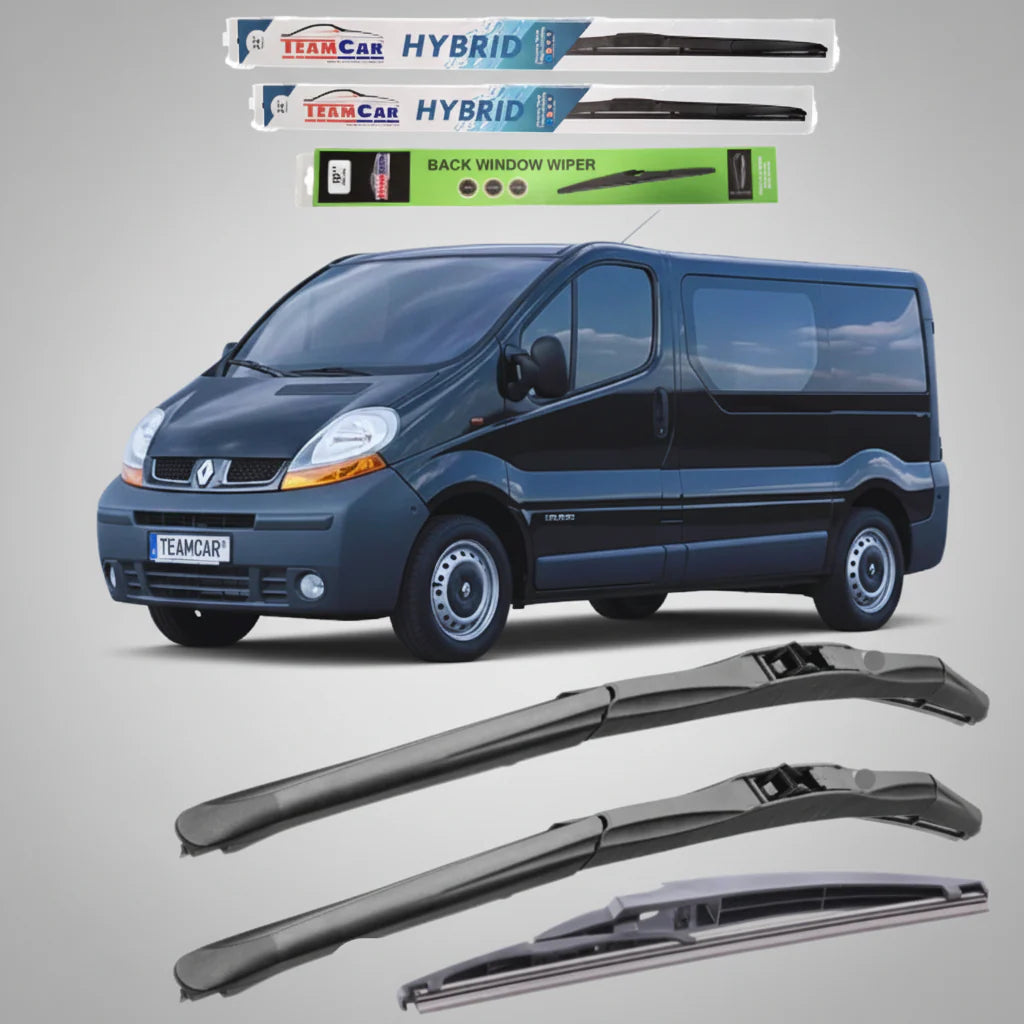 Ștergătoare Renault Trafic II JL Bus L2H1 (2001–2006) Hibrid | Set Complet – TeamCar®