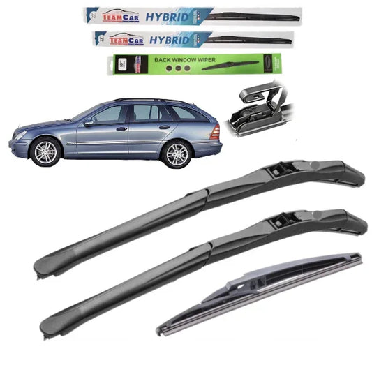 Ștergătoare TeamCar® Mercedes-Benz S203 Break 2001–06/2003 – Set Complet Hybrid - 221.ro