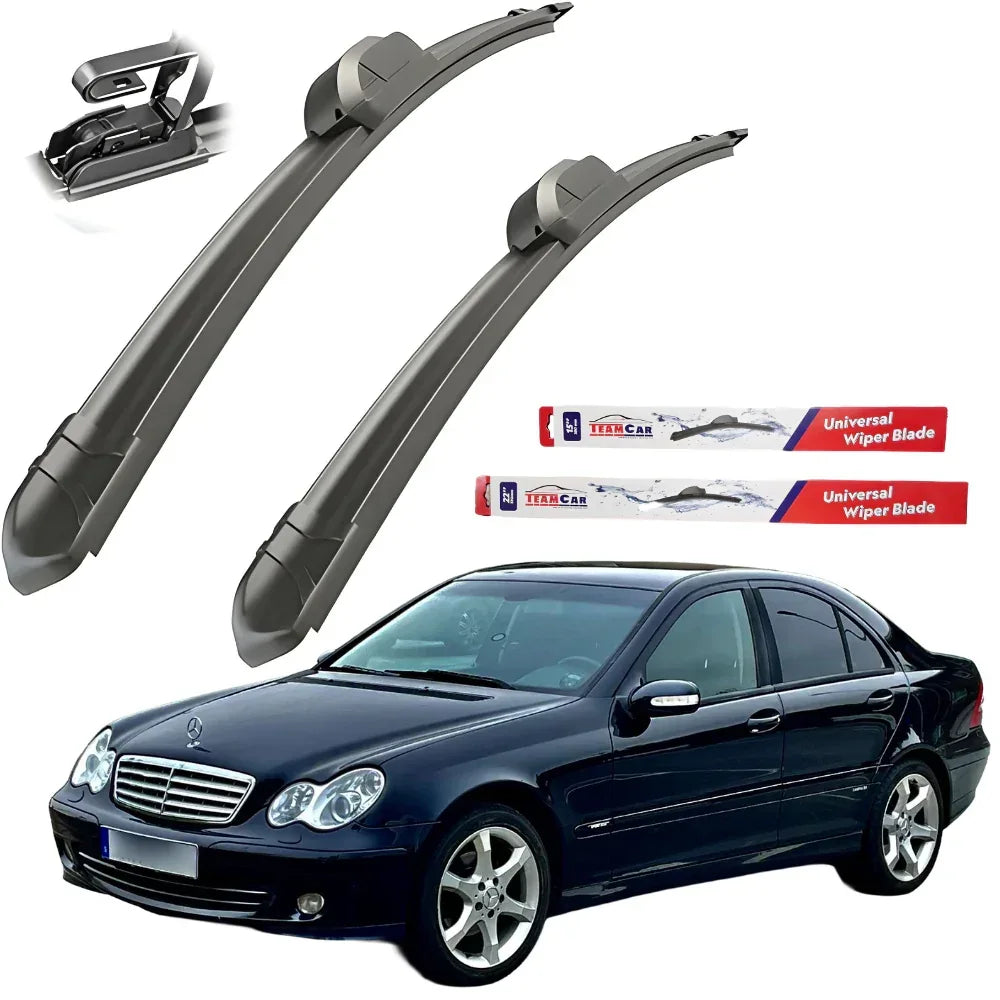 Ștergătoare TeamCar® Mercedes-Benz Sedan W203 07/2003–2007 (facelift) – Set față Flat - 221.ro