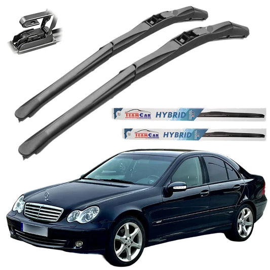 Ștergătoare TeamCar® Mercedes-Benz Sedan W203 07/2003–2007 (facelift) – Set față Hybrid - 221.ro