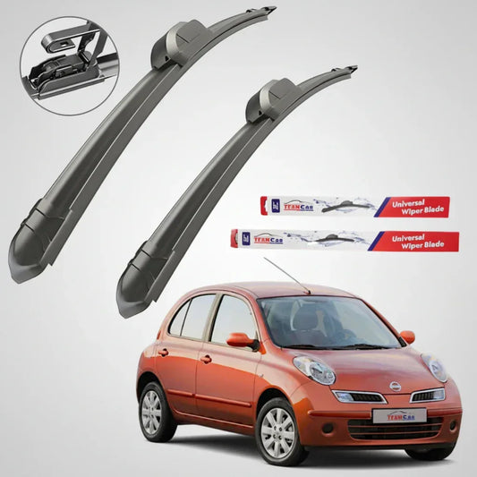 Ștergătoare Nissan Micra K12 (2005–2010) TeamCar® – Set față Flat - 221.ro